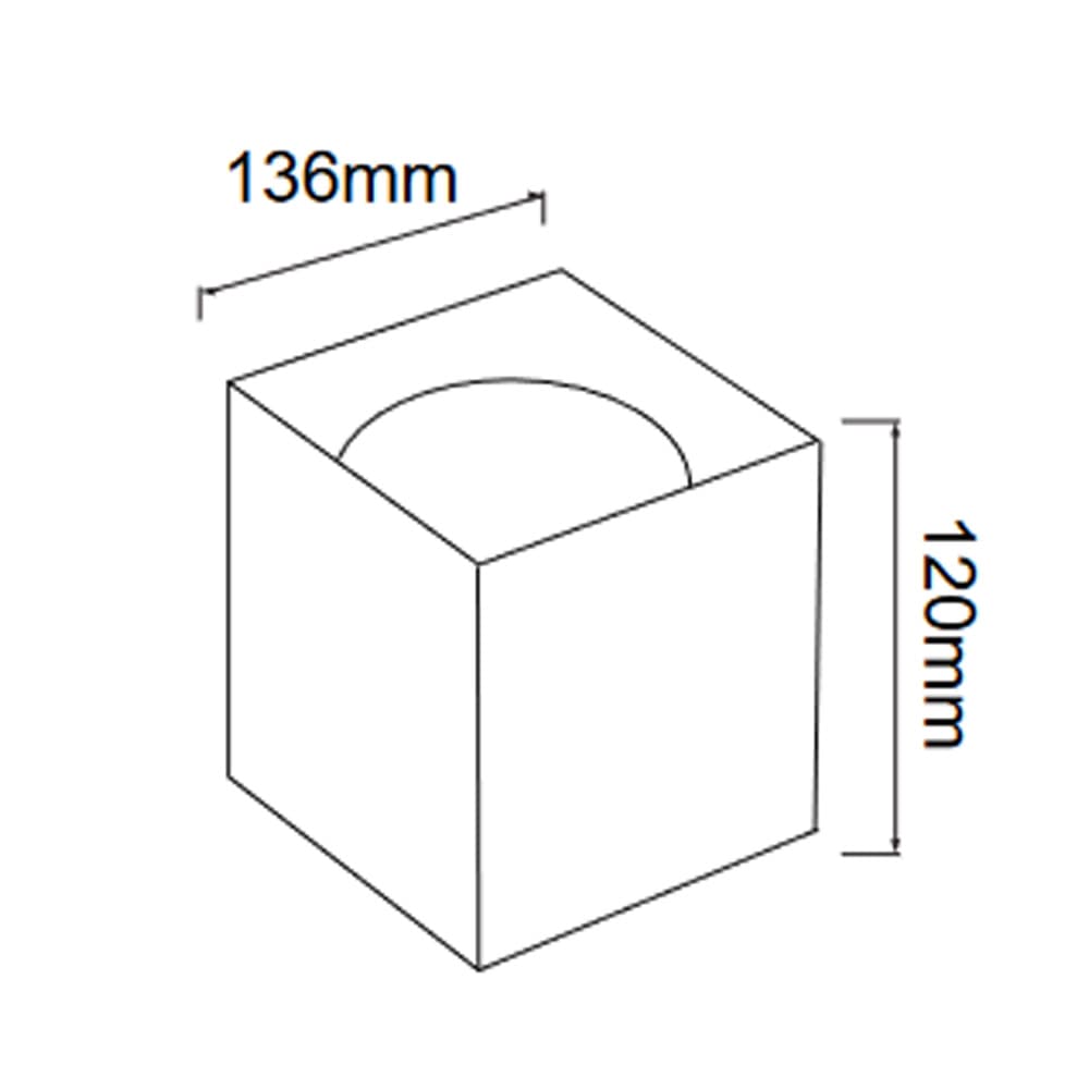 sandra sq црна плафонска коцка 10w 4200k sandra sq црна плафонска коцка 10w 4200k
